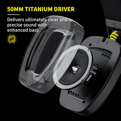BINNUNE 2.4Ghz Wireless Gaming Headset with Mic for PS5 PS4 PC Mac Playstation Bluetooth Gaming Headset with Microphone